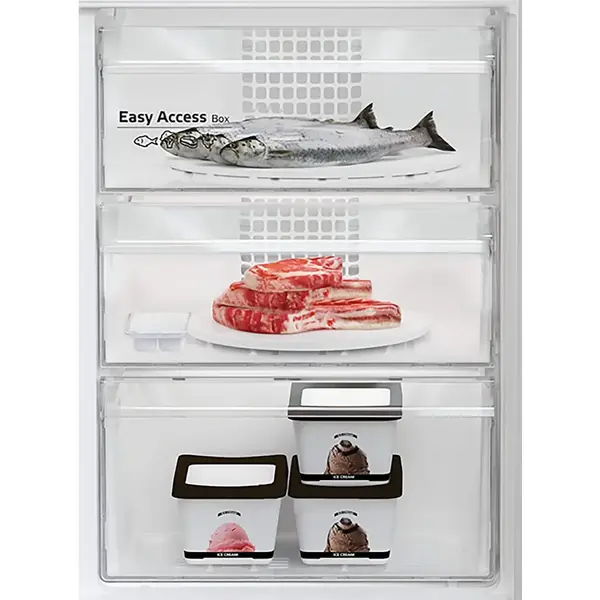 Combina frigorifica Arctic AK60406M40W, 386 l, Clasa E, Garden Fresh, Safety Glass, XXL Bottle, H 202,5 cm, Alb