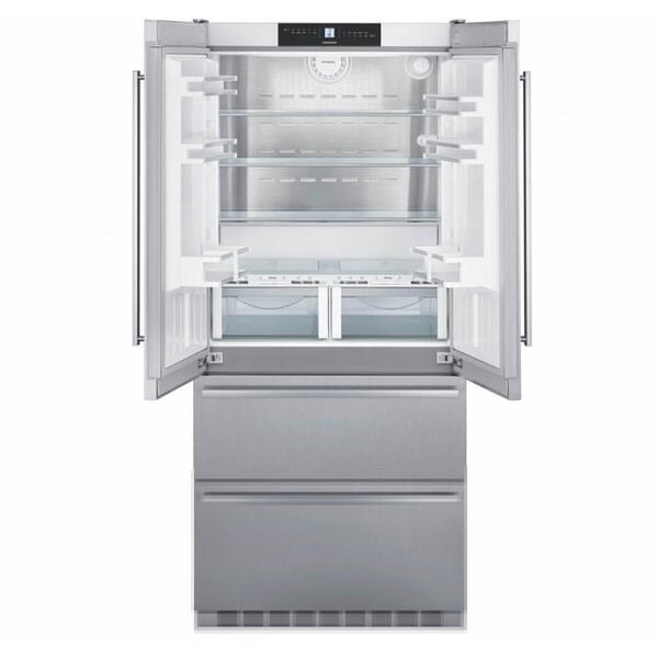 Combina frigorifica Liebherr CBNes 6256, 471 L, clasa F, Congelator NoFrost, Argintiu