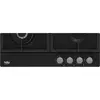 Pachet incorporabil Beko BBSM17330BCS, Electric, 71 l, Clasa A, Autocuratare catalitica, SoftClose door,Timer, Negru + Plita incorporabila Beko , Gaz, 4 arzatoare, Wok, Gratar din fonta, 60 cm, Negru