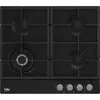 Pachet incorporabil Beko BBSM17330BCS, Electric, 71 l, Clasa A, Autocuratare catalitica, SoftClose door,Timer, Negru + Plita incorporabila Beko , Gaz, 4 arzatoare, Wok, Gratar din fonta, 60 cm, Negru