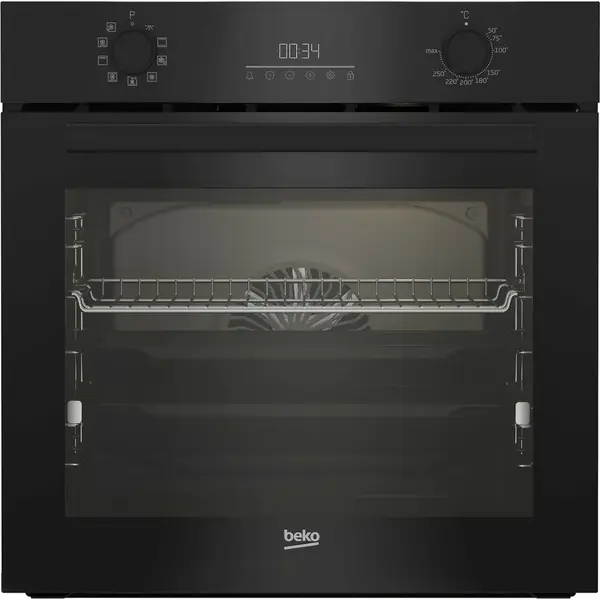 Pachet incorporabil Beko BBSM17330BCS, Electric, 71 l, Clasa A, Autocuratare catalitica, SoftClose door,Timer, Negru + Plita incorporabila Beko , Gaz, 4 arzatoare, Wok, Gratar din fonta, 60 cm, Negru