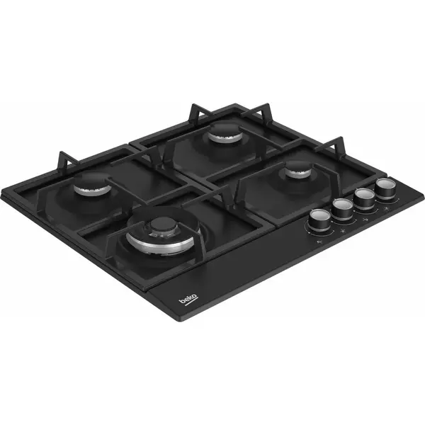 Pachet incorporabil Beko BBSM17330BCS, Electric, 71 l, Clasa A, Autocuratare catalitica, SoftClose door,Timer, Negru + Plita incorporabila Beko , Gaz, 4 arzatoare, Wok, Gratar din fonta, 60 cm, Negru