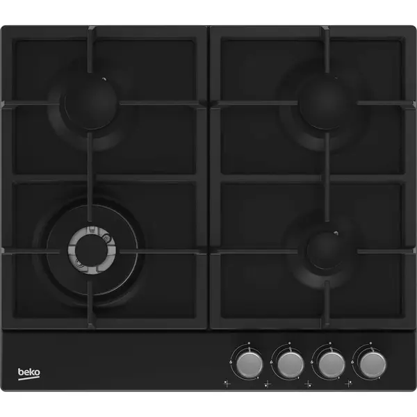 Pachet incorporabil Beko BBSM17330BCS, Electric, 71 l, Clasa A, Autocuratare catalitica, SoftClose door,Timer, Negru + Plita incorporabila Beko , Gaz, 4 arzatoare, Wok, Gratar din fonta, 60 cm, Negru