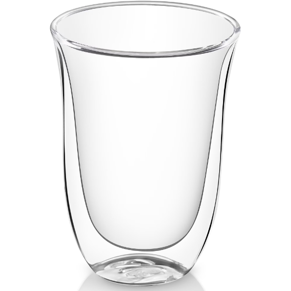 Set 2 pahare DeLonghi Latte DLSC312 2x330ml Sticla termorezistenta Transparente
