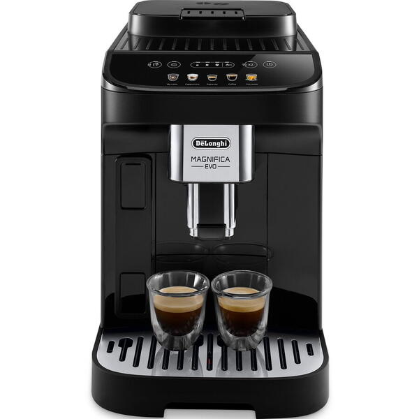 Espressor automat DeLonghi Magnifica Evo ECAM 290.61.B, 1450W, 1.8l, 15 bar, sistem LatteCrema, rasnita cu 13 setari, Negru