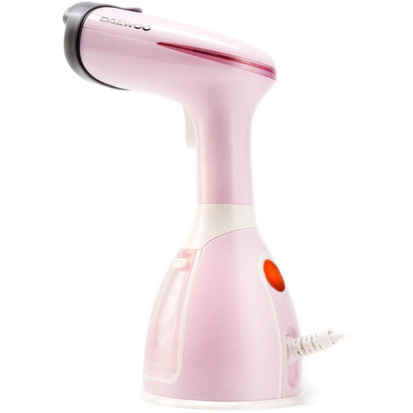 Daewoo SDA Aparat de calcat vertical cu abur Daewoo DGS1500PK, 1500 W, 280 ml, Abur 60 gr/min, Alb/Roz