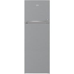 Frigider cu doua usi Beko RDNE350K40XBN, 313 l, NeoFrost Dual Cooling, HarvestFresh Compresor ProSmart Inverter, Clasa E, H 172 cm, Metal Look