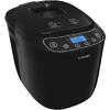 Masina de paine Concept PC5510, putere 550 W, 700/1000 grame, 12 programe presetate, display LCD, start intarziat, functie Keep Warm, protectie la supraincalzire, Negru