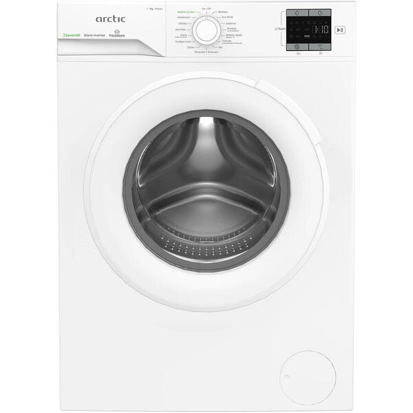 Masina de spalat rufe Arctic APLM1WFSU17210W, 7 Kg, 1200 RPM, Clasa energetica A, Motor Silent Inverter, ExtraSteam, IronExpress, Steam, WaterMode, Prewash, Add-In, Alb