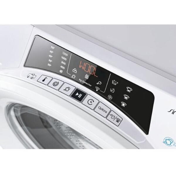 Masina spalat Candy RO 1294DWME/1-S, incarcare frontala, 9 kg, 1200 rpm, Clasa A, Wi-Fi, Alb