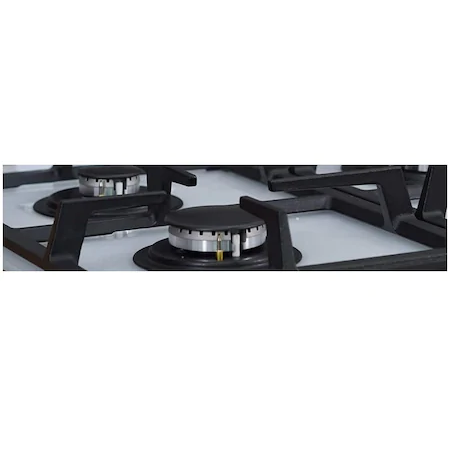 Plita incorporabila Beko HILW64225SW, Gaz, 4 arzatoare, Heat booster, 7800 W, Alb