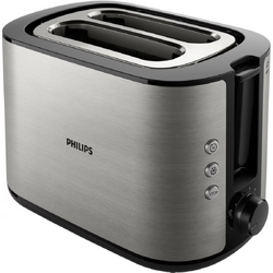Prajitor de paine Philips 950W, incalzitor de chifle, functie dezghetare, reincalzire, tavita de firmituri detasabila, 8 setari de prajire, Inox
