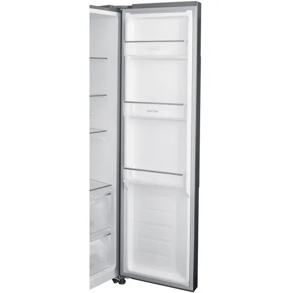 Side by Side ARCTIC AS427E4NMT, No Frost, 442 L, H 177cm, Clasa E, Inox