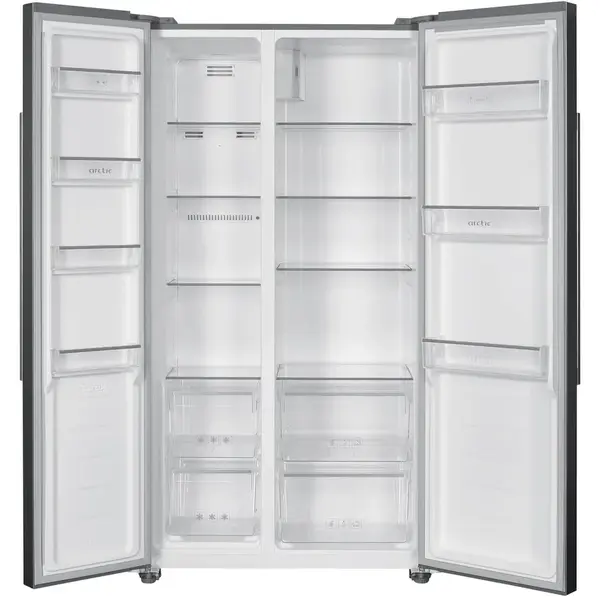 Side by Side ARCTIC AS427E4NMT, No Frost, 442 L, H 177cm, Clasa E, Inox