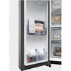 Side by side Haier HSW59F18EIPT, 601 l, Total No Frost, Multi Air Flow, Clasa E, WiFi, SuperCooling, SuperFreezing, Holidays, Dispenser de apa si gheata, H 178 cm, Negru