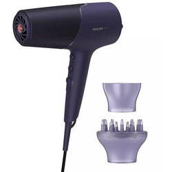 Uscator de par ionic, Philips, Series 5000 BHD514/00, 2300 W, 3 trepte de viteza, 3 trepte de temperatura, Violet