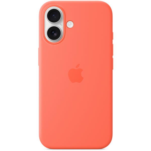 Apple iPhone 16 Silicone Case with MagSafe - Tangerine (SEASONAL)