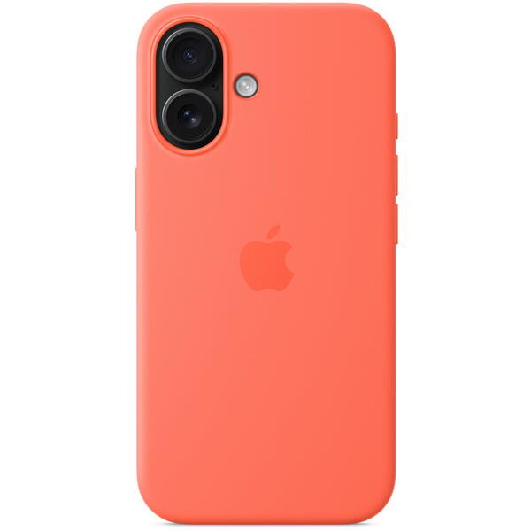 Apple iPhone 16 Silicone Case with MagSafe - Tangerine (SEASONAL)