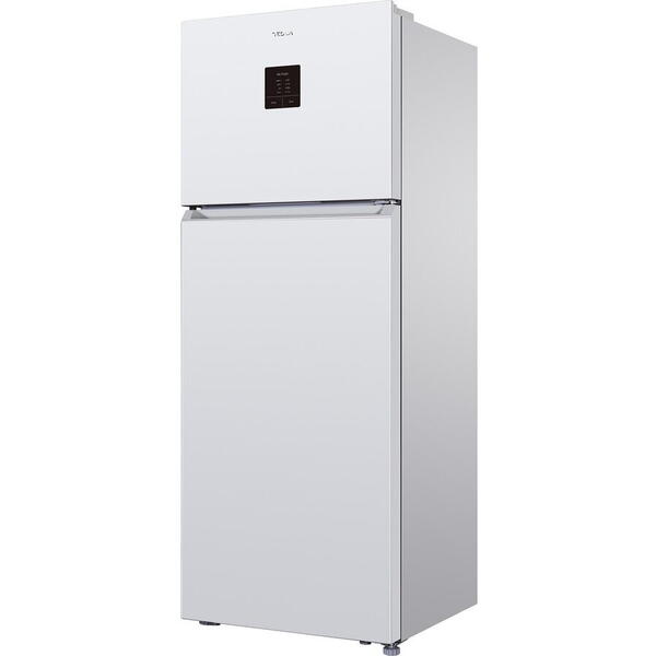 Tesla WG Frigider cu doua usi Tesla RD4650FTE, 465 l, Total No Frost, Clasa E, Display extern, Control electronic, Lumina LED, H 185, Alb