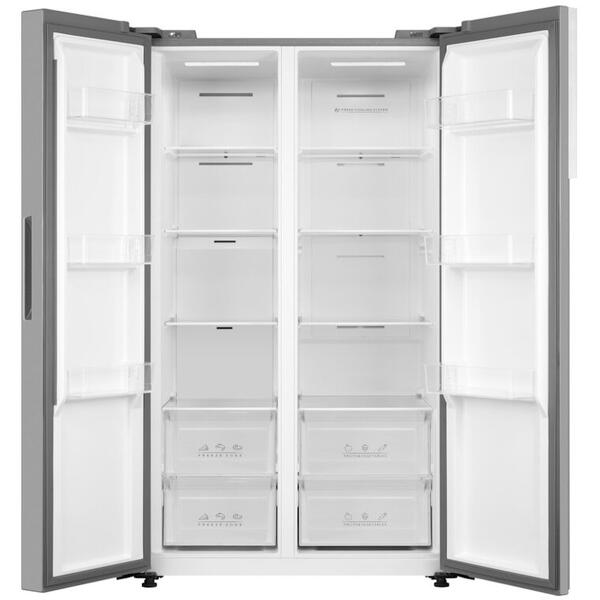 Tesla WG Side-by-side Tesla RB4600FMXE, E, 460LH177, Total No Frost, Inverter, Display LED, Inox