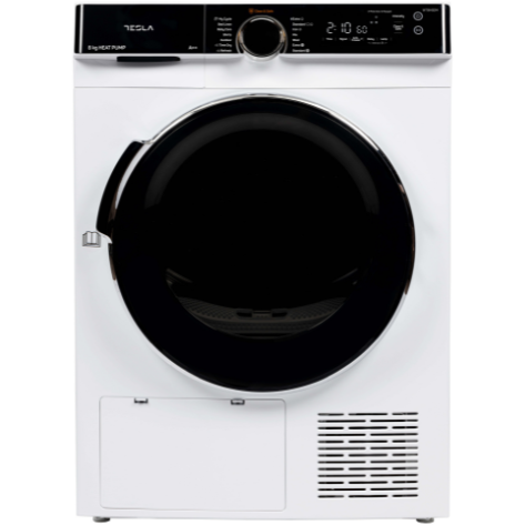 Tesla WG Uscator de rufe Tesla WT8H92M, 8kg, clasa A++, Pompa caldura, Inverter, Antisifonare, 16 Programe, Alb