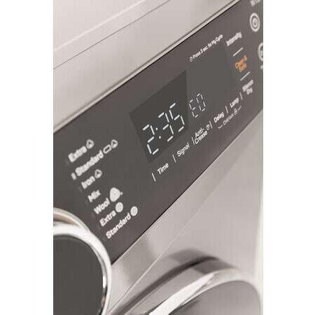 Tesla WG Uscator de rufe Tesla WT8H91MS, 8kg, 14 programe, Clasa A++, Pompa caldura, Inverter, Antisifonare, Argintiu