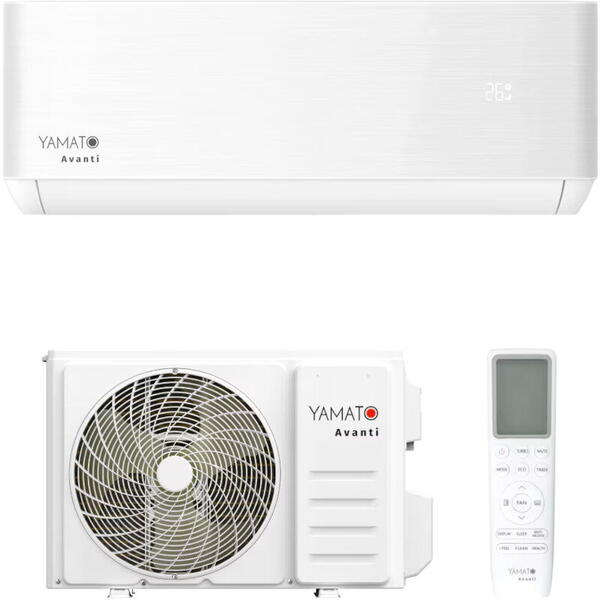 Aparat de aer conditionat Yamato Avanti YW12T3n, 12000 BTU, Clasa A++/A+, Inverter, Wi-Fi, Golden Fin + Kit instalare inclus
