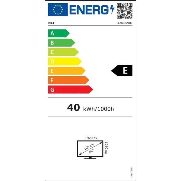 Televizor NEI LED 42NE5901, 106 cm, Smart, FullHD, Clasa E
