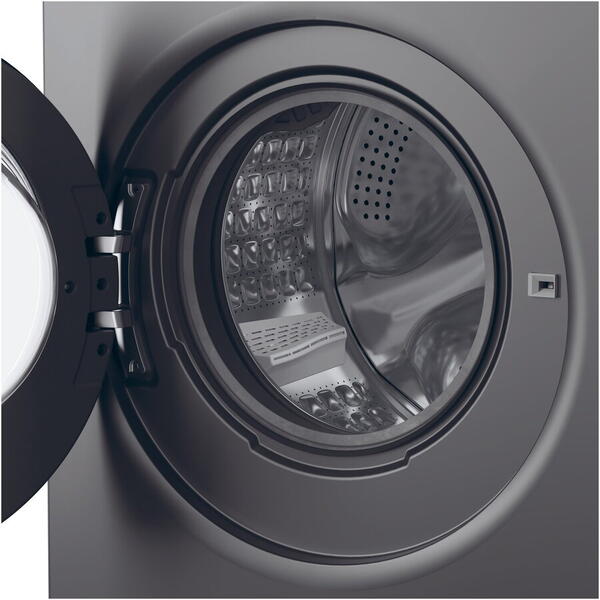Masina de spalat rufe Candy ProWash 500 BR 410B8G-S, 10 kg, 1400 RPM, 16 programe, Motor Inverter, Steam, Soft Drum, Dual Spray, Wifi, Clasa A, Antracit