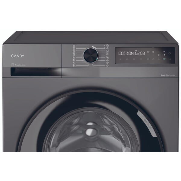 Masina de spalat rufe Candy BR 48B6G-S, 8 kg, 16 Programe, 1400 Rotatii, Clasa energetica A, Antracit