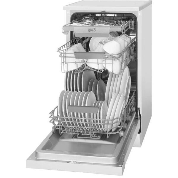 Masina de spalat vase Amica DFM44C7EOqWH,  10 seturi, 7 programe, Clasa C, Alb