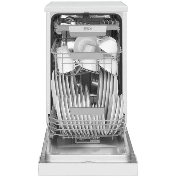 Masina de spalat vase Amica DFM44C7EOqWH,  10 seturi, 7 programe, Clasa C, Alb