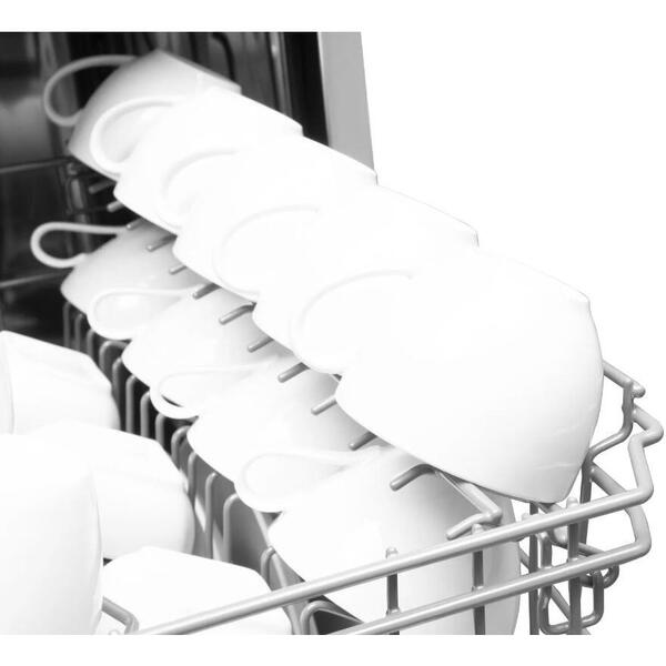 Masina de spalat vase Amica DFM41E6qISMG FS, 10 seturi, 6 programe, Clasa E, Inox