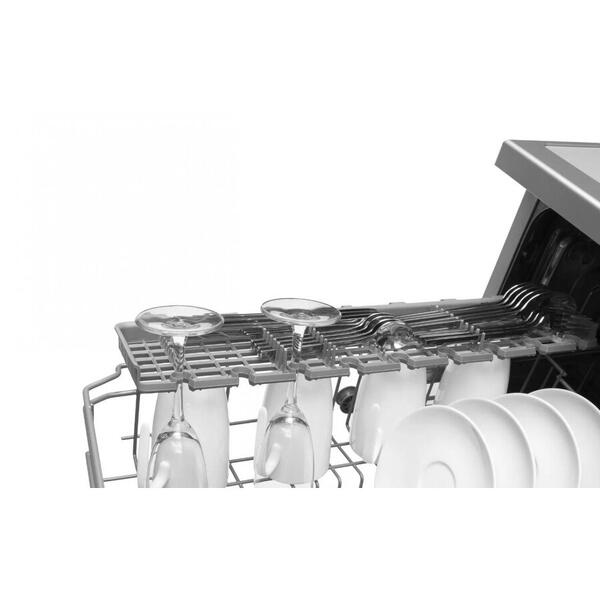 Masina de spalat vase Amica DFM41E6qISMG FS, 10 seturi, 6 programe, Clasa E, Inox