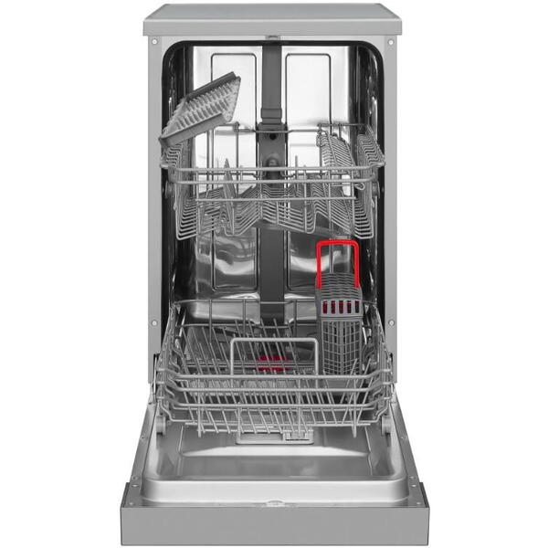 Masina de spalat vase Amica DFM41E6qISMG FS, 10 seturi, 6 programe, Clasa E, Inox