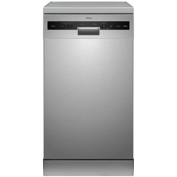 Masina de spalat vase Amica DFM41E6qISMG FS, 10 seturi, 6 programe, Clasa E, Inox