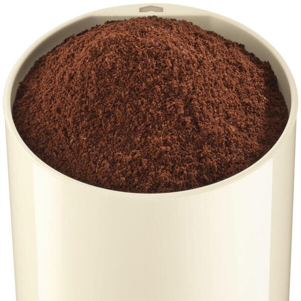 Rasnita de cafea Bosch, culoare crem, capacitate 75 g cafea boabe, putere 180 W