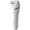 Epilator PHILIPS Series 8000, 32 pensete, 2 viteze, alb
