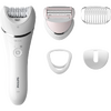 Epilator PHILIPS Series 8000, 32 pensete, 2 viteze, alb