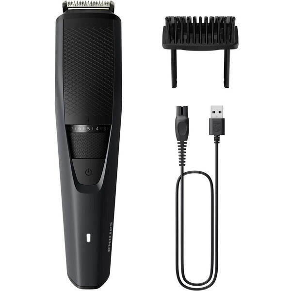 Aparat de tuns barba PHILIPS Seria 3000 BT3233/15, acumulator, autonomie 1h, gri antracit