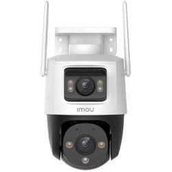 Camera supraveghere IP WiFi cu lentila duala Full-Color Imou Cruiser Dual IPC-S7XP-8M0WED, 5+3 MP, 2x 3.6 mm, IR/lumina alba 30 m, microfon si difuzor, slot card
