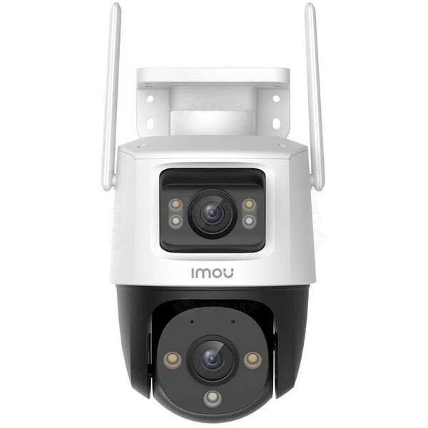 Camera supraveghere IP WiFi cu lentila duala Imou Cruiser Dual PT Full-Color IPC-S7XP-10M0WED, 5+5 MP, 2x 3.6 mm, IR/lumina alba 30 m, microfon si difuzor, slot card, auto smart tracking