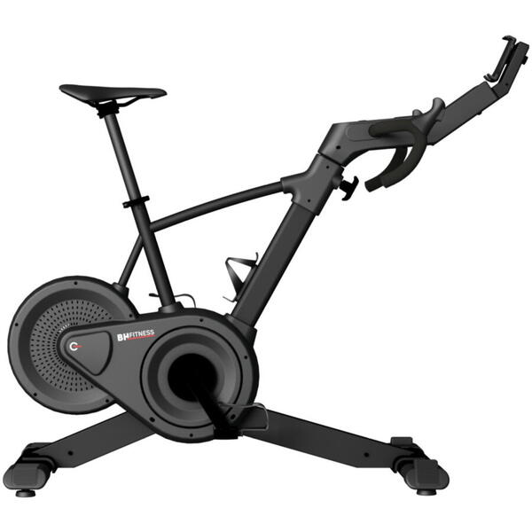 Bicicleta Cycling BH Fitness SMART BIKE EC01R Q Factor 152 H936R, Volanta 11 Kg EMS. Semi-Profesionala, 24 Niveluri de Rezistenta, 1500W, Inclinatie 25%, Utilizator 150 Kg