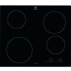 ELECTROLUX Plita incorporata cu inductie LIB60420CK, 60 cm, blocare pentru copii, recunoastere oala, 4 zone de gatit, Negru