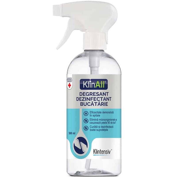 KLINTENSIV KlinAll Degresant dezinfectant bucatarie, 500 ml