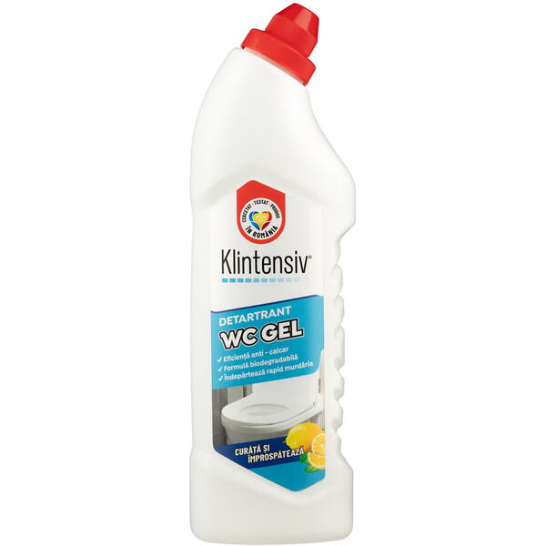 Detartrant WC gel, Klintensiv, 750 ml