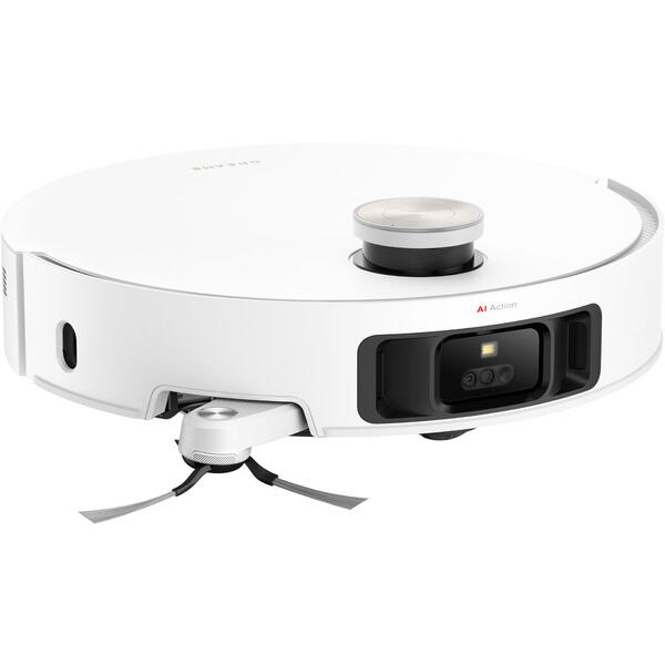 Robot de aspirare Dreame X50 Ultra Complete RLX85CE-4-WH, detectare AI a obstacolelor și navigare la 360°, comanda vocala, depasire obstacol de 6CM, aspirare 20000Pa, perie dubla anti-incurcare, Alb