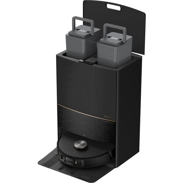 Aspirator robot cu mop Dreame L20 Ultra RLX41CE-1-BK, Wifi, 7000Pa, 6400mAh, Autonomie 260 min, Statie Colectare Inteligenta, Negru