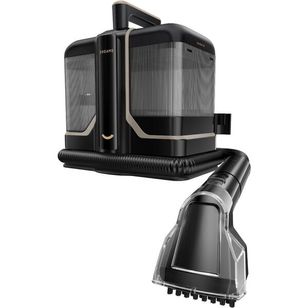 Aspirator Dreame N10, putere de aspirare 12.000Pa, curatare cu apa calda pana la 60 de grade, design compact, Negru