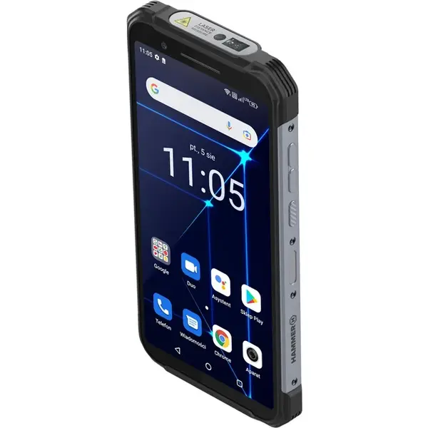 myPhone Hammer CONSTRUCTION IP69 Silver-Black 4G/6.0&quot;/OC/6GB/128GB/8MP/16MP+8MP/6000mAh